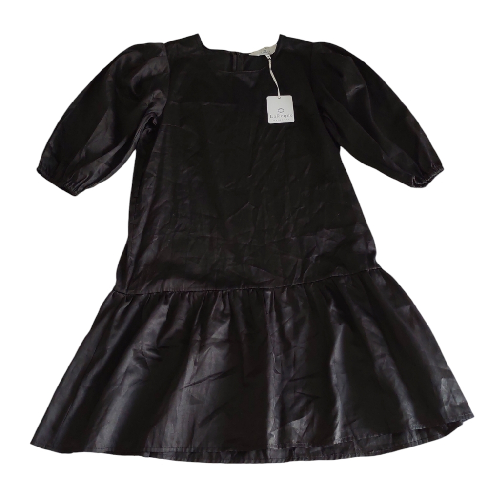 LaRoque Original Zoe Womens Cocktail Party Dress Size Medium Black Cotton